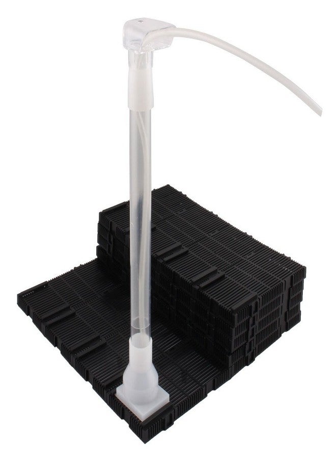 XMHF Aquarium Fish Tank Undergravel Plastic Filter Board Air Tube 28pcs Black - Image 1